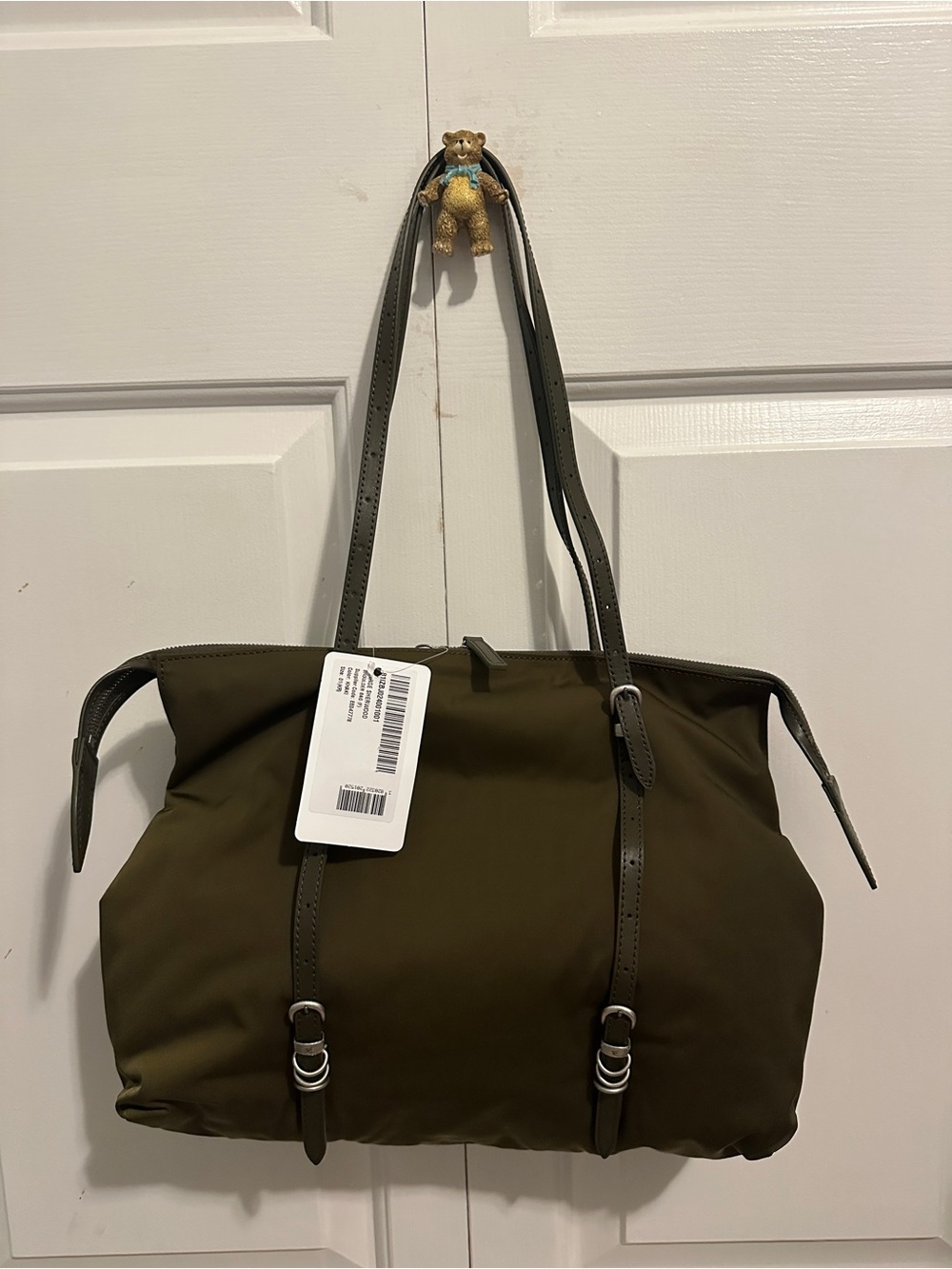 Margesherwood Overpacker nylon shoulder bag: Khaki